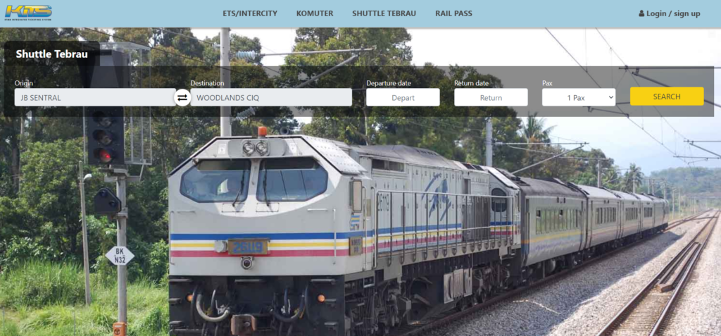 Shuttle Tebrau booking website 