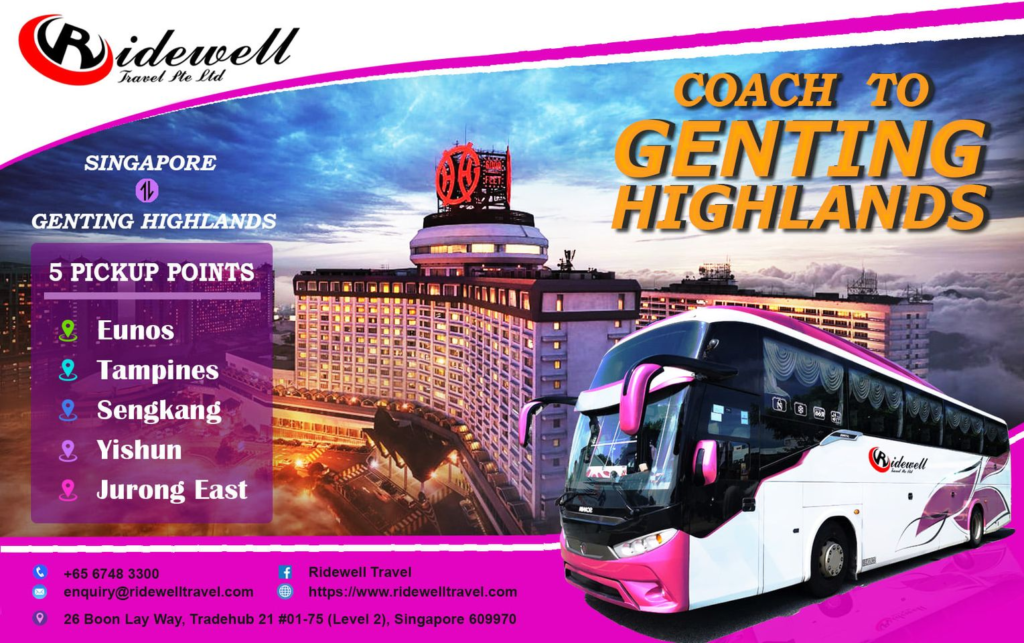 ridewell travel genting bus pick up location