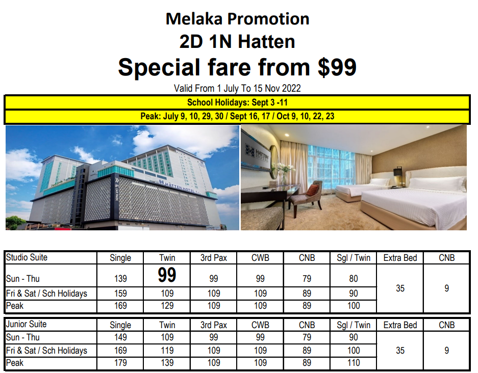 WTS travel bus + hatten hotel package