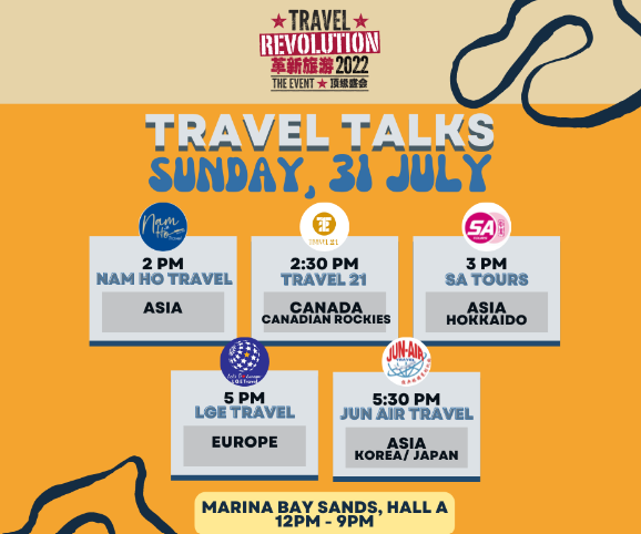 Travel Talks - 31 July Sunday