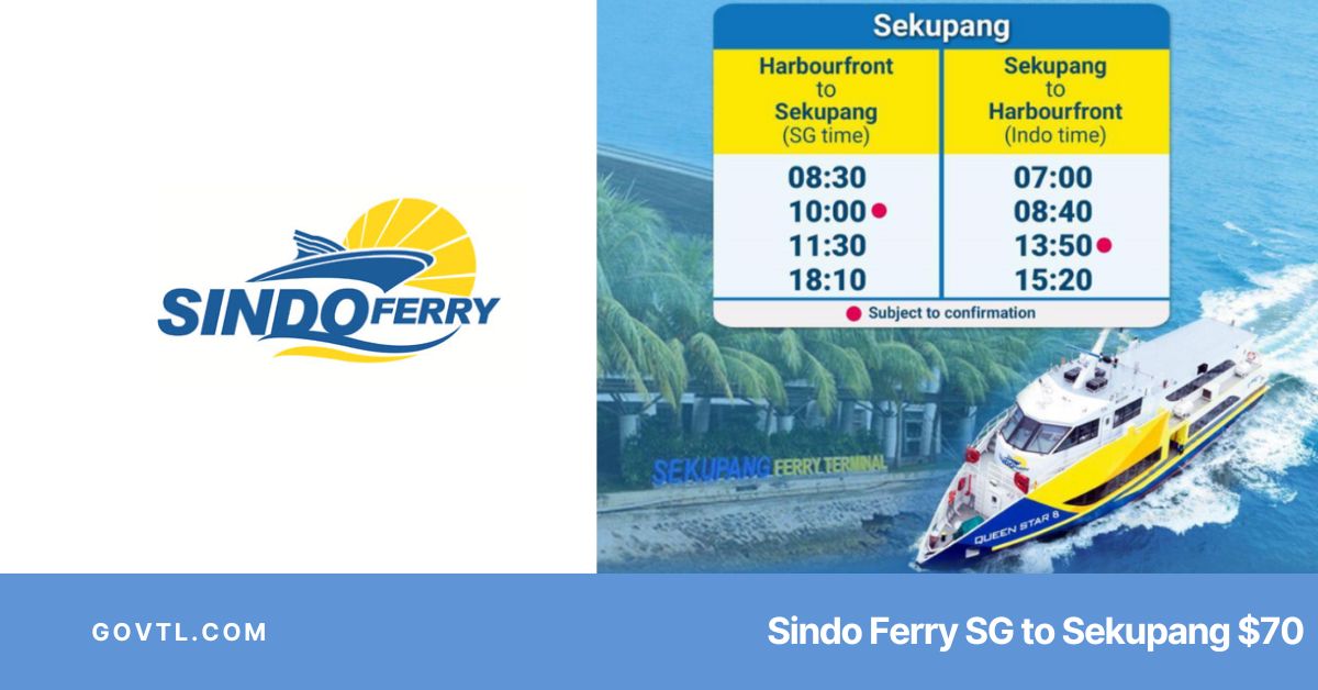Sindo Ferry SG to Sekupang $70
