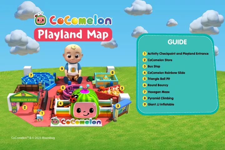 Discover Fun With CoComelon @ Resorts World Genting from now till 31 March 2023. Cocomelon Playland Map