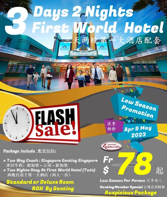 Latest 707 Genting Promotion Package 2023 $78