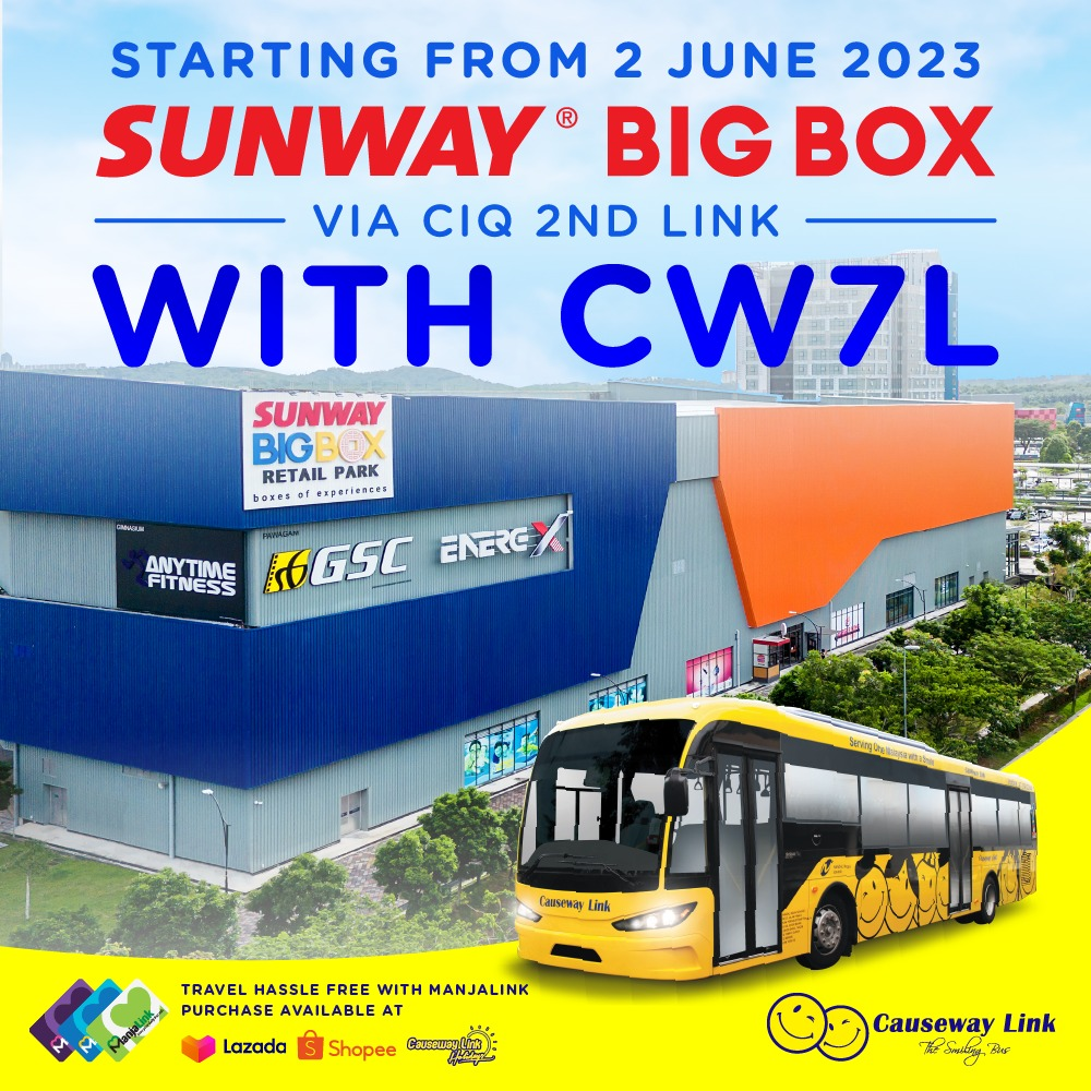 CW7L Bus Singapore to Sunway Big Box