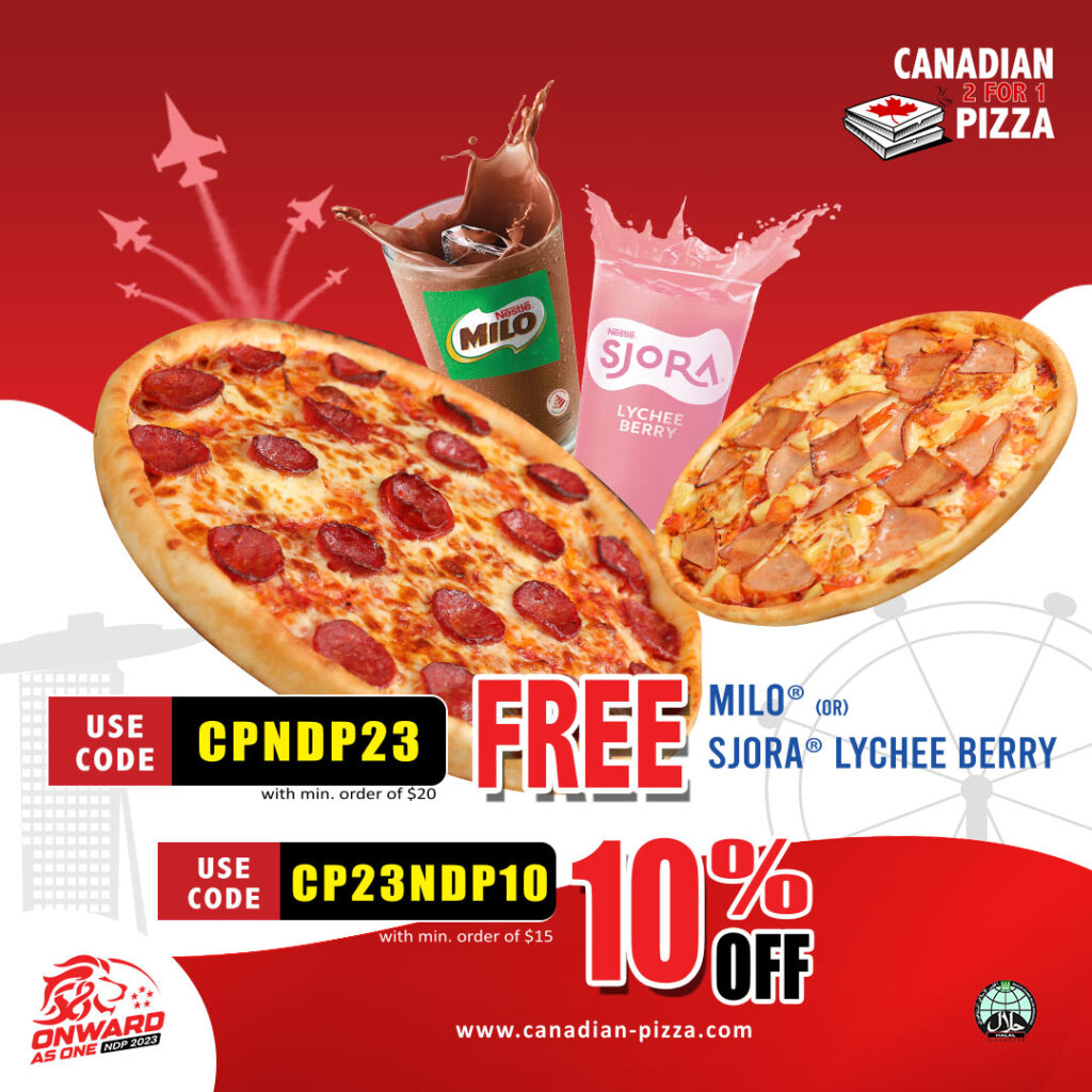 NDP Promotion Canadian 2 for 1 Pizza