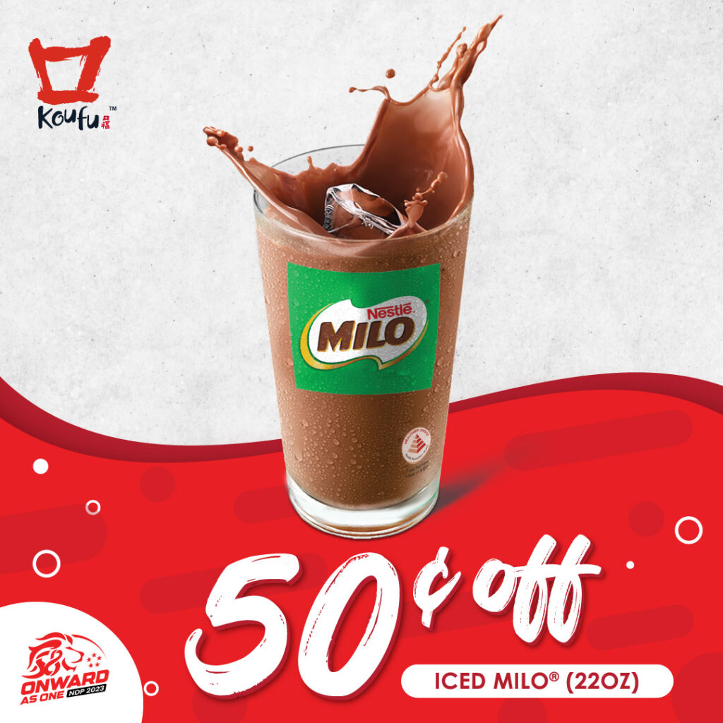 NDP Promotion $0.50 off Iced MILO 