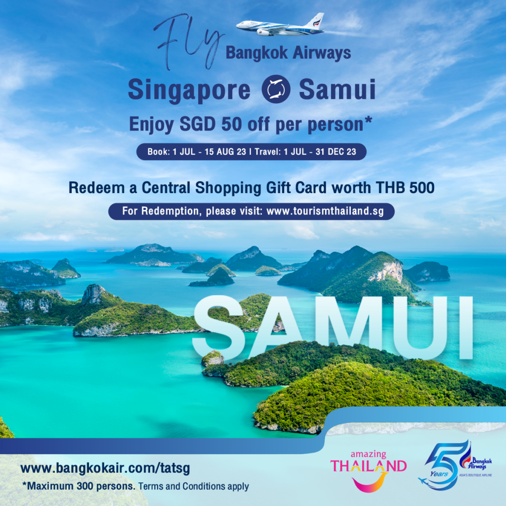Explore Ko Samui with a THB 500 Central Shopping Gift Card!