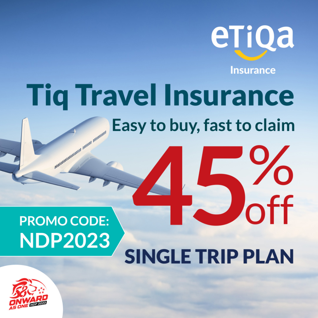 Etiqa Travel Insurance 45% Off
