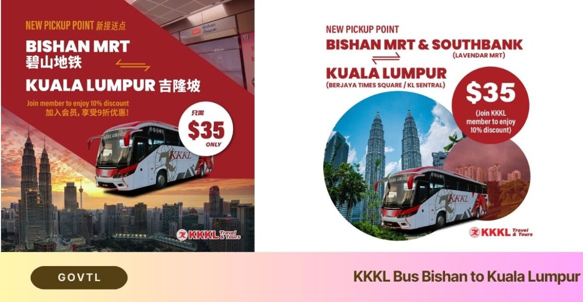 KKKL Bus Bishan to Kuala Lumpur. New Bus services