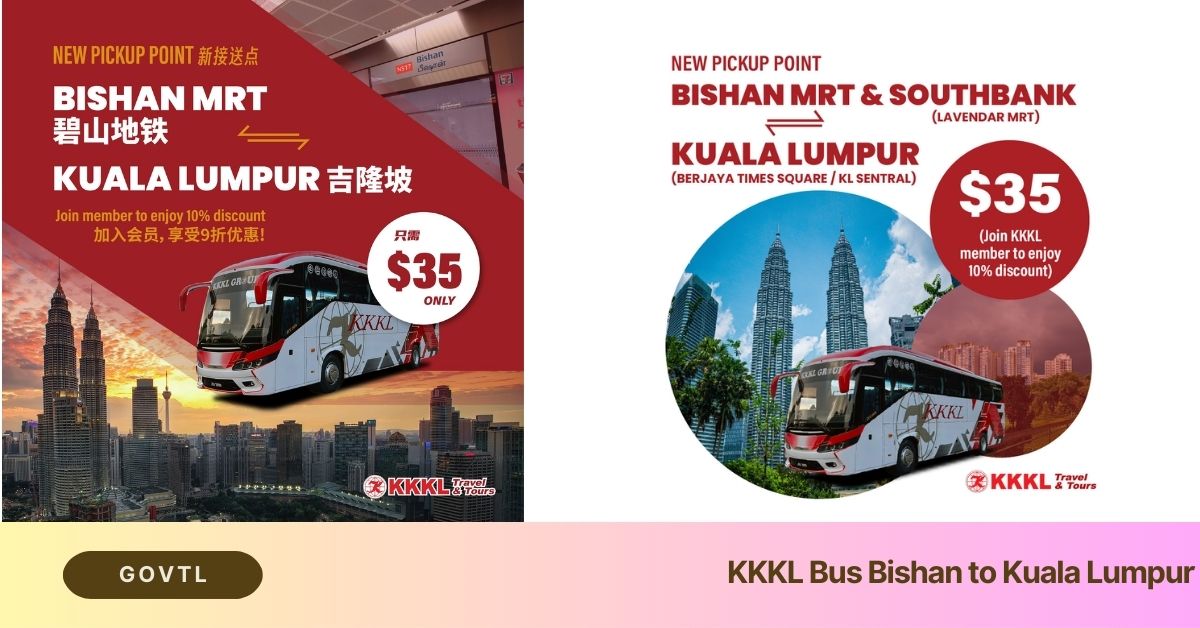 KKKL Bus Bishan to Kuala Lumpur. New Bus services