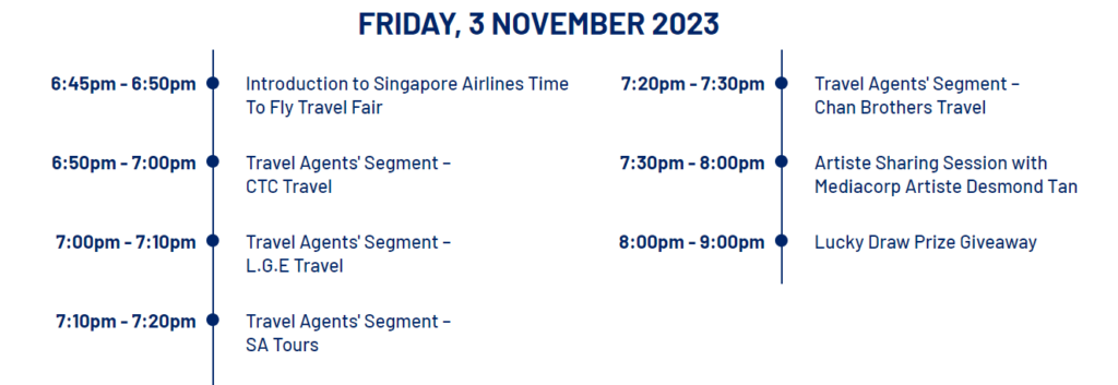 Singapore Airlines Time To Fly Travel Fair 2023