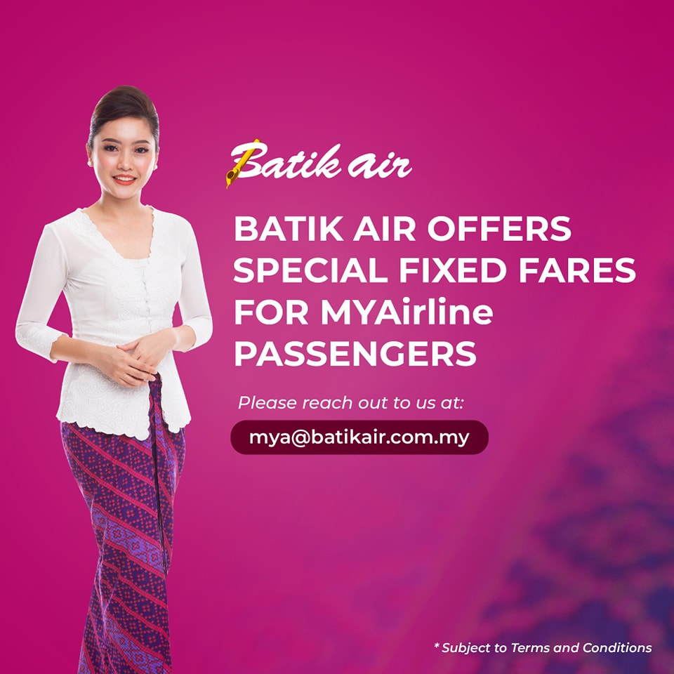 Batik Air extends a helping hand to stranded MYAirline passengers