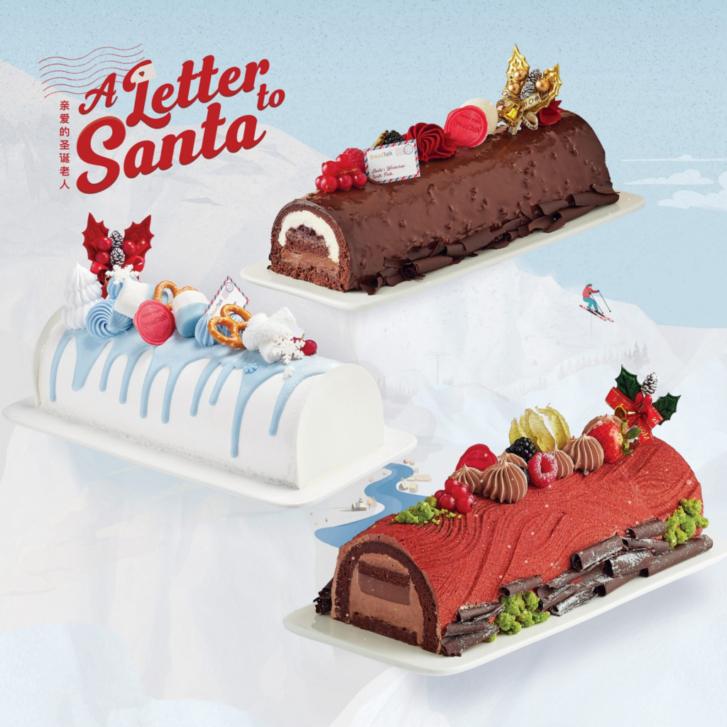 BreadTalk Log Cake: A Letter to Santa!