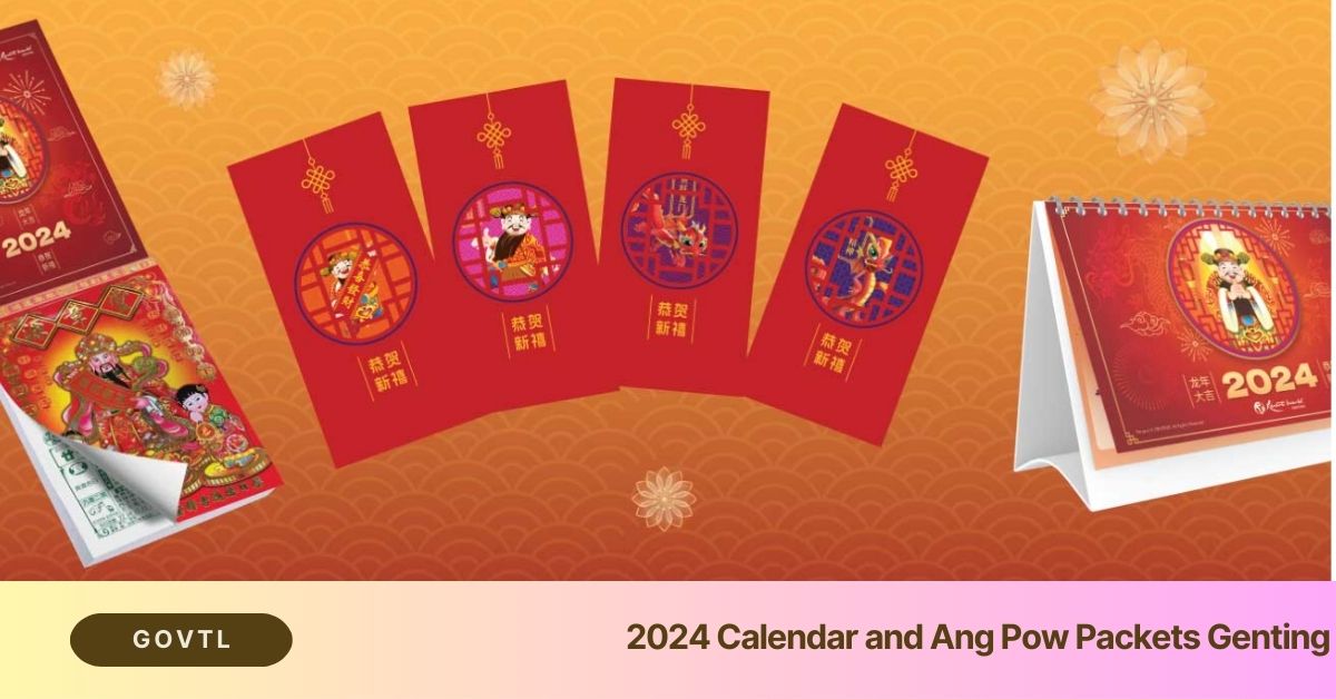 2024 Calendar and Ang Pow Packets