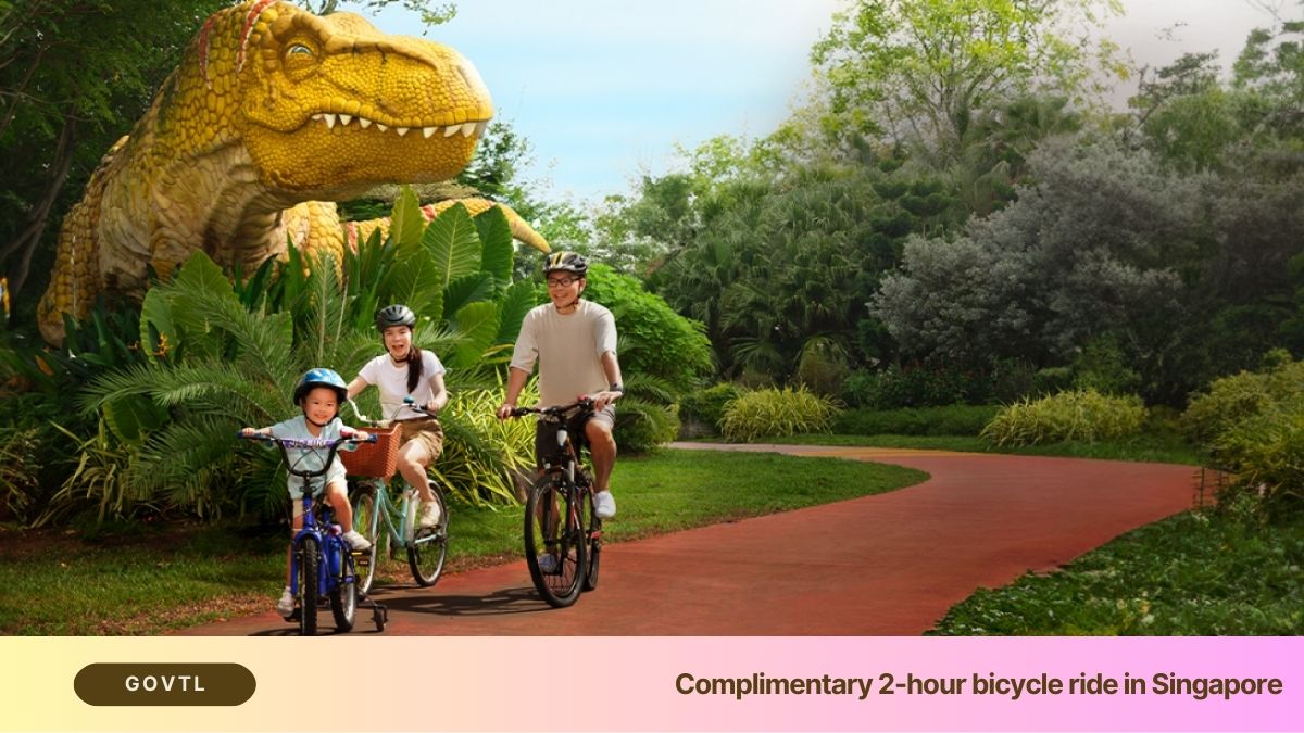 Free 2-hour bicycle ride in Singapore