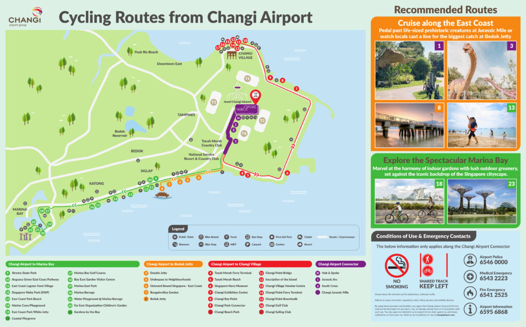 Cycling Routes From Changi Airport