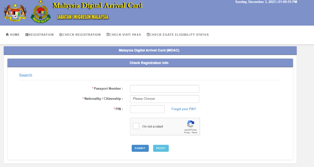 Search Malaysia Digital Arrival Card:
