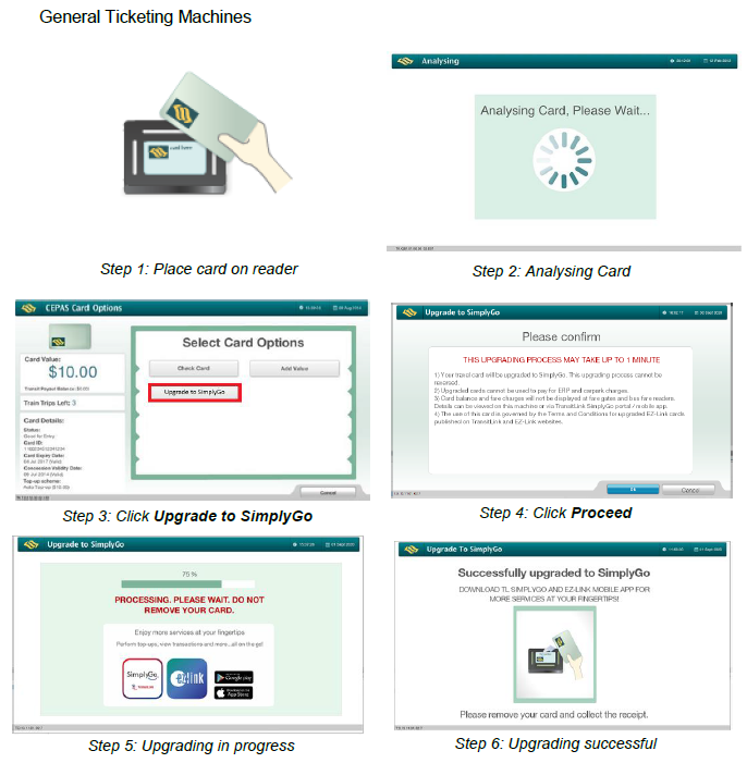 How to Upgrade your EZ-Link card To SimplyGo