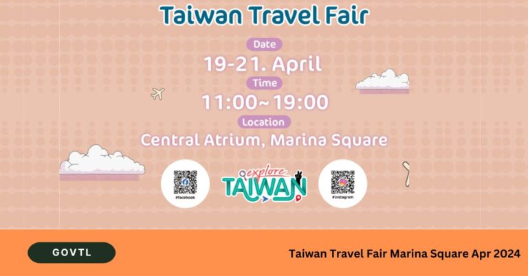 Taiwan Travel Fair Marina Square Apr 2024